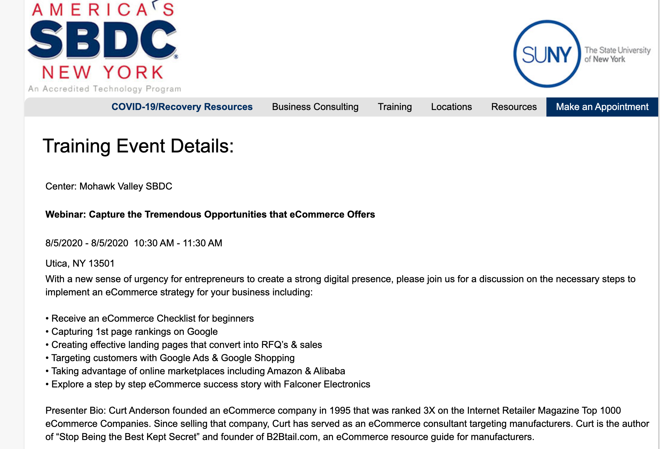 Mohawk Valley SBDC