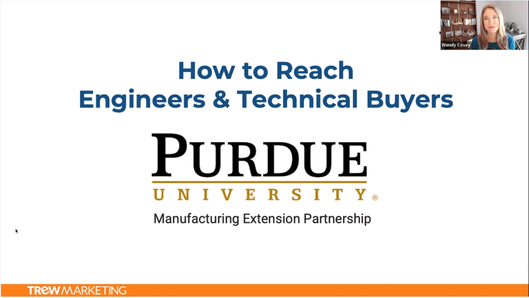 Purdue MEP Webinar: Reaching Engineers & Technical Buyers