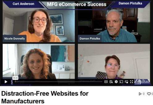 Distraction-Free Websites for Manufacturers