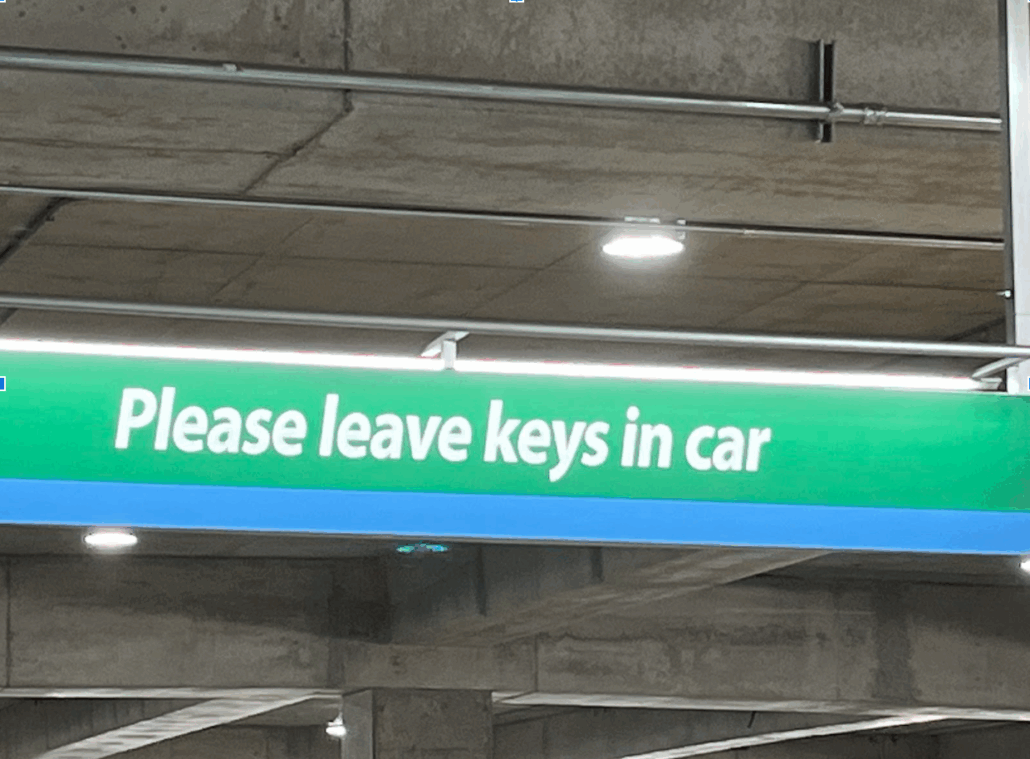 Please Leave Keys in the Car
